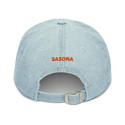 Bisous Denim - Cap - SASONA - EMBROIDERY