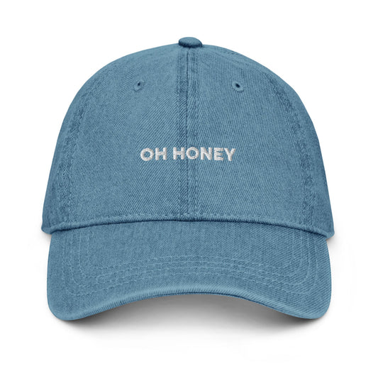 Oh Honey Denim - Cap - SASONA - EMBROIDERY