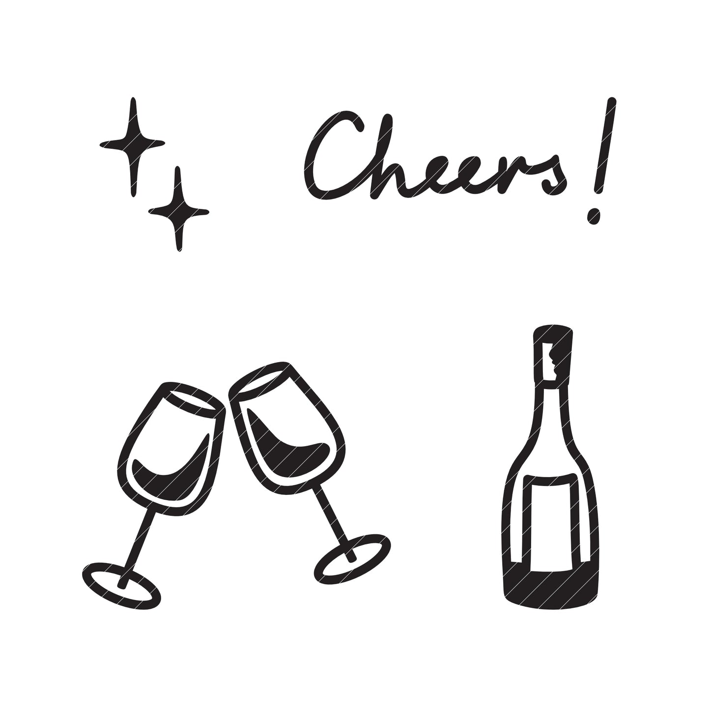 Plotterdatei Afternoon Wine - SASONA - 