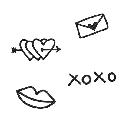 Plotterdatei Bisous - SASONA - 