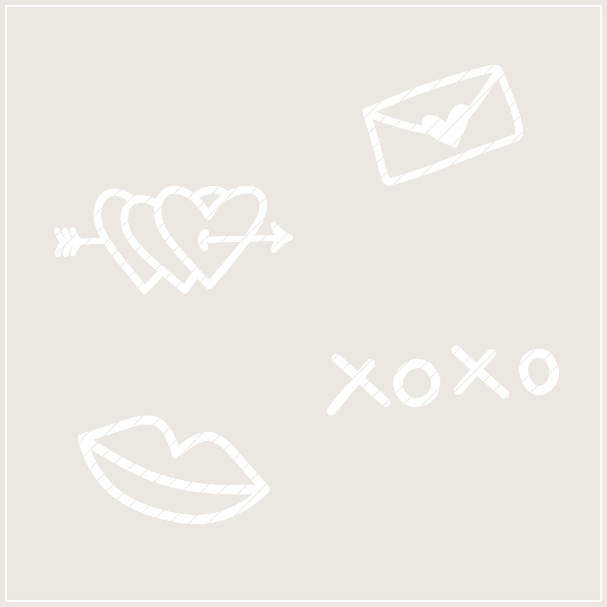 Plotterdatei Bisous - SASONA - 