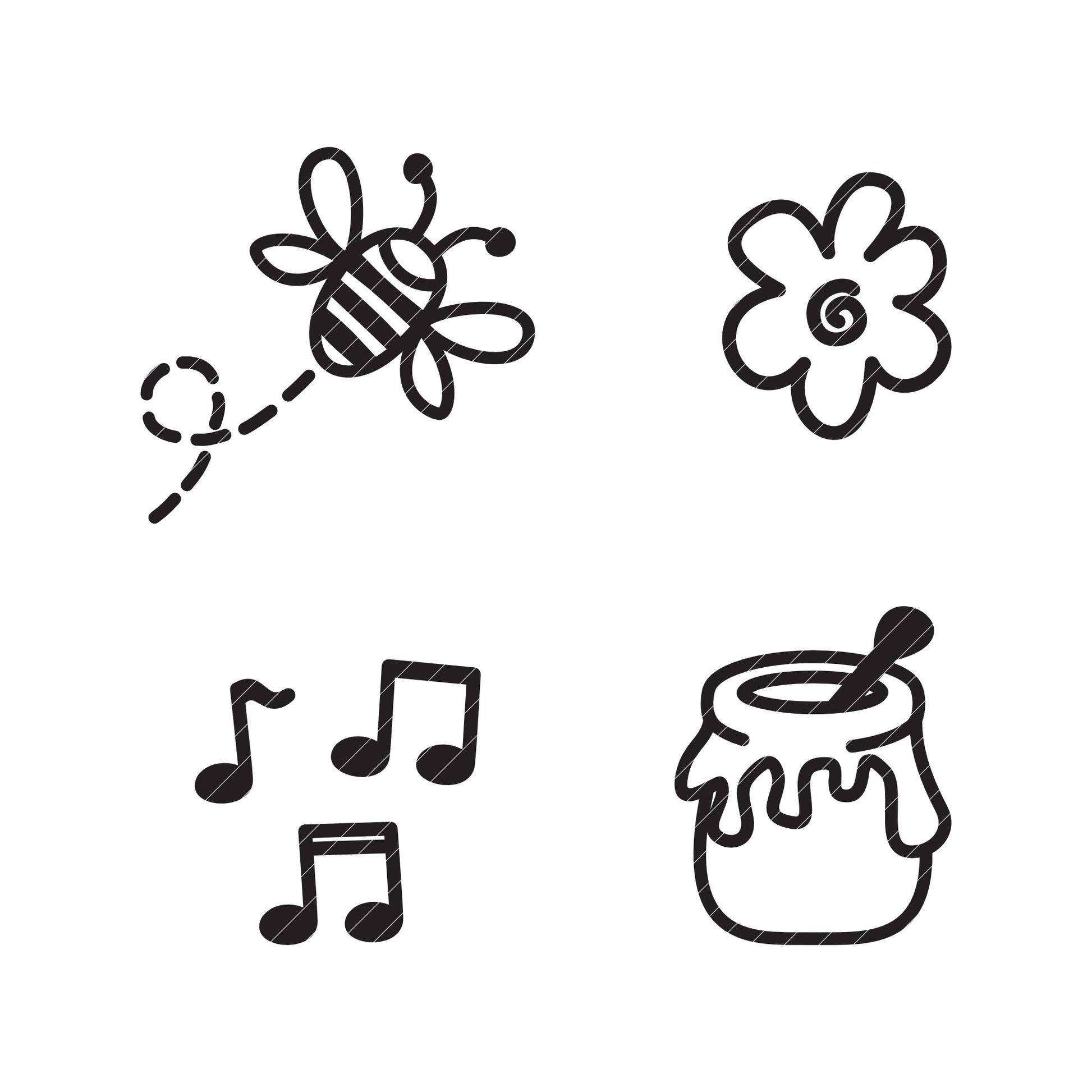 Plotterdatei Oh Honey - SASONA - 